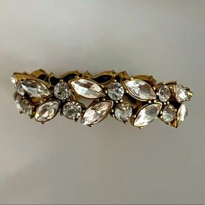J crew cluster stone bracelet - crystal color - costume jewellery